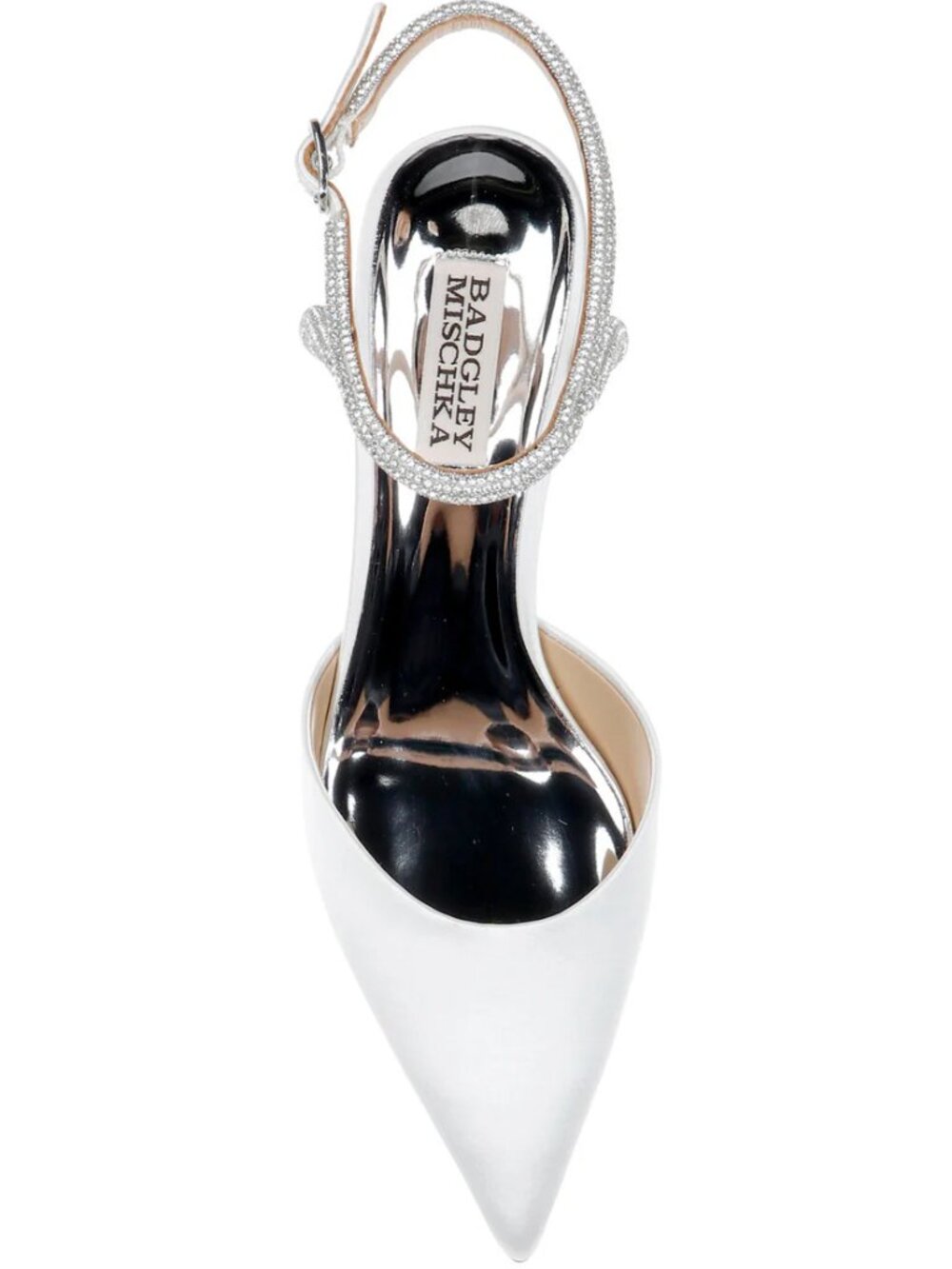 Badgley Mischka Autumn Ankle Strap Kitten Heel Pumps White US Size 10 - Picture 11 of 12
